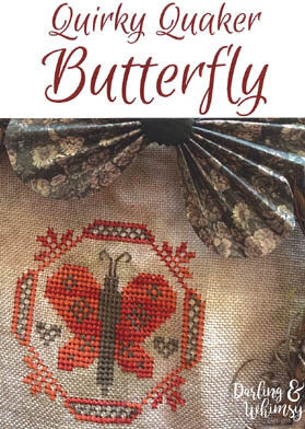 Quirky Quaker butterfly