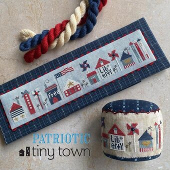 Patriotic Tiny Town Cross Stitch Pattern